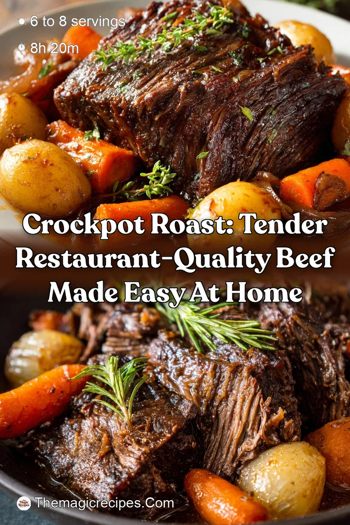 Crockpot Roast: Tender Restaurant-Quality Beef Made Easy at Home