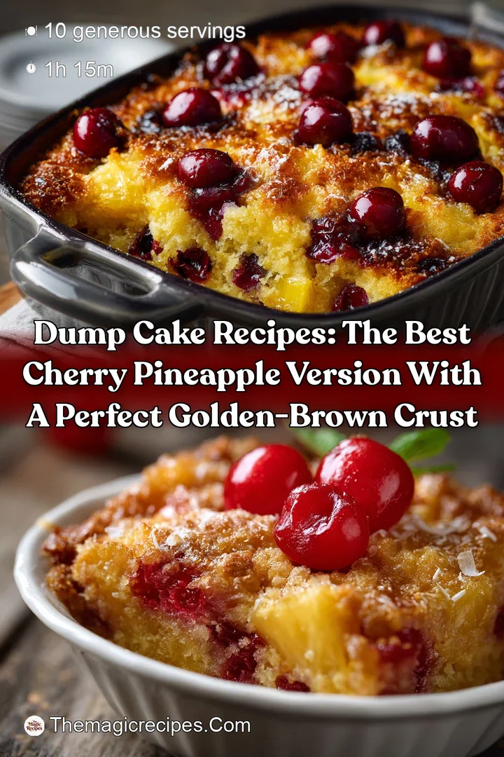 Dump Cake Recipes: The Best Cherry Pineapple Version with a Perfect Golden-Brown Crust