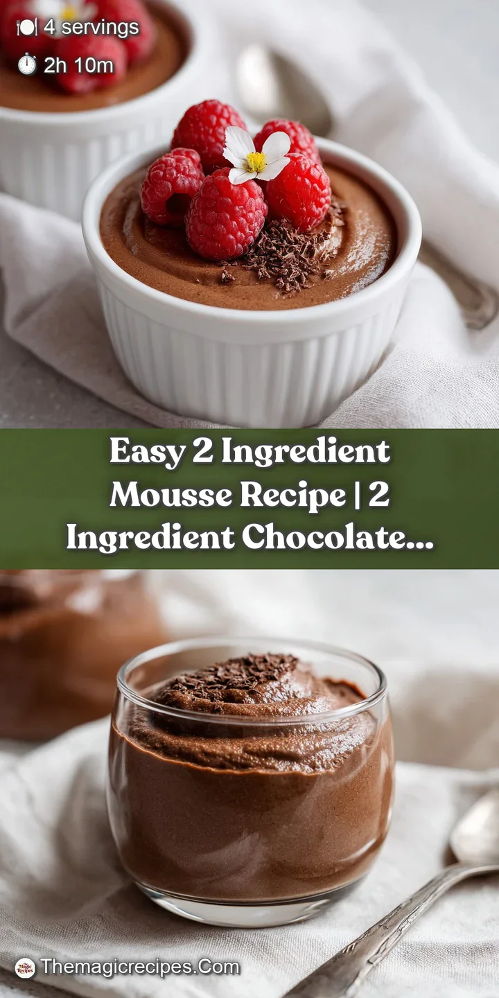 A close-up reveals the creamy, airy texture of dark chocolate mousse, almost melting.