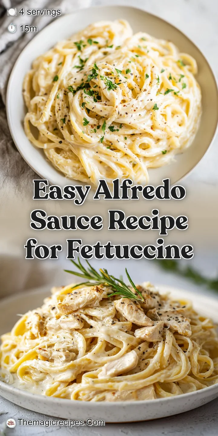 Close-up of rich, ivory Alfredo sauce clinging to perfectly cooked pasta, showcasing its velvety texture and decadent appe...
