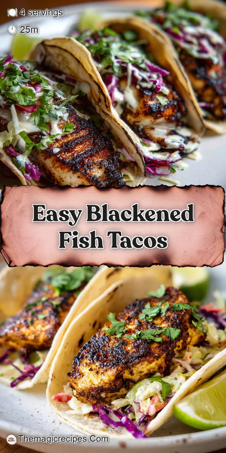 Close-up of a delicious blackened fish taco, highlighting the textures of the fish, slaw, and toasted tortilla; mouthwater...