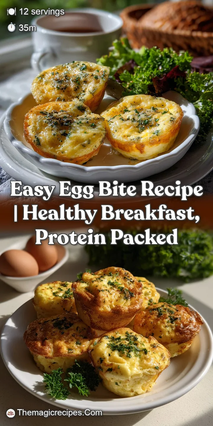 Fluffy, golden egg bites with a smooth, cloud-like texture. Presented in a clear, glass container, warm and inviting.