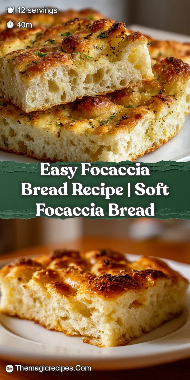 Close-up of focaccia showcasing air pockets & toppings. Crisp edges promise a delightful crunch. Sprinkled with sea salt &...