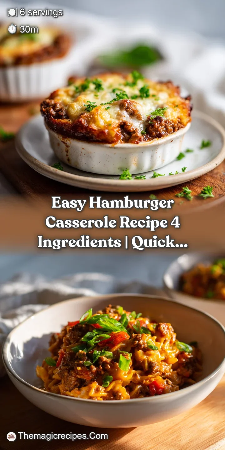 Close-up of cheesy, saucy hamburger casserole, showing glistening noodles and savory ground beef textures.