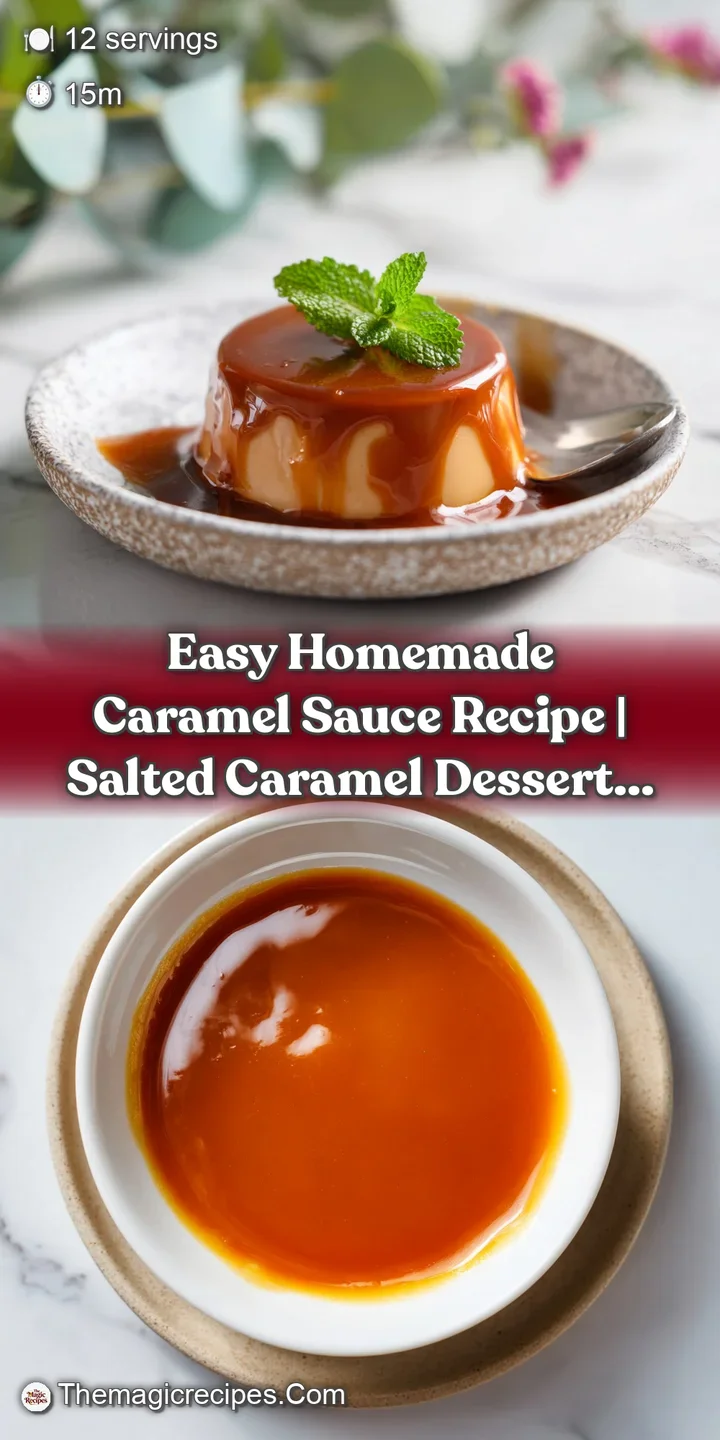 Close-up of a thick, molten caramel with glossy sheen, captured mid-pour.