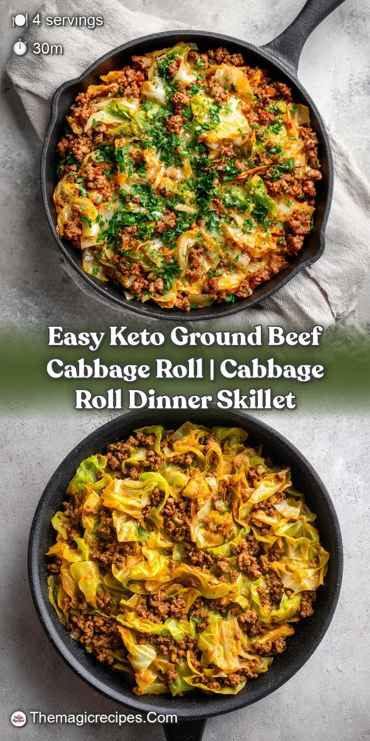 Close-up of a hearty cabbage roll with visible ground beef filling and a glossy tomato glaze, hinting at warmth.