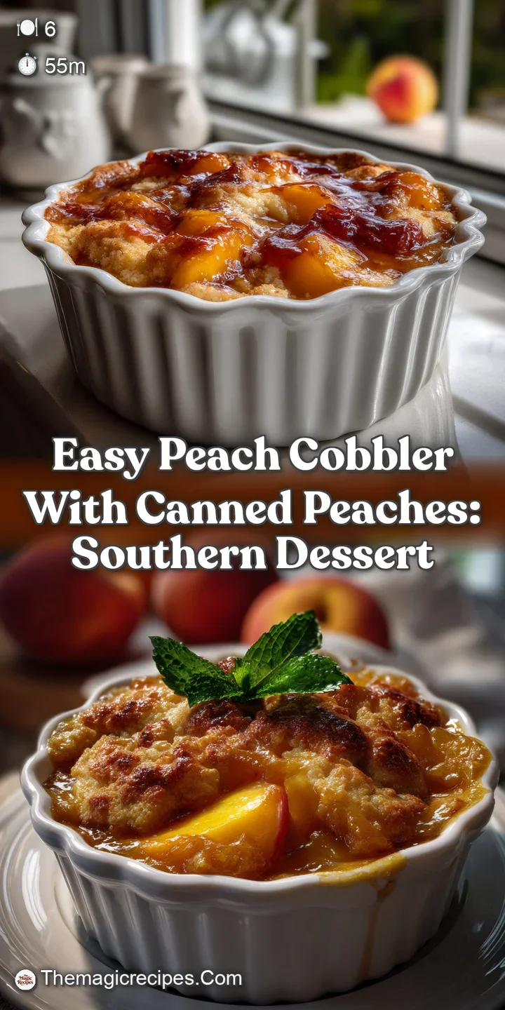 Easy Peach Cobbler With Canned Peaches: Southern Dessert