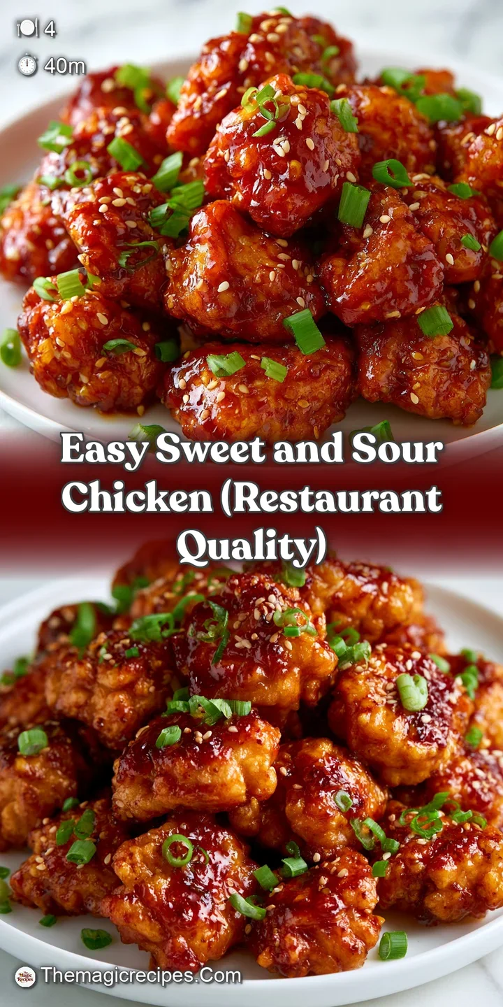 Close-up of sticky, glazed chicken chunks with juicy pineapple and crisp red bell peppers in a shimmering orange sauce.