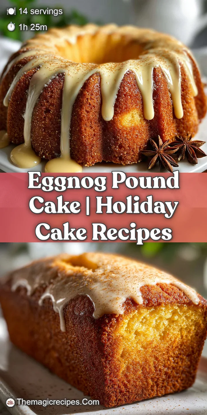 Close-up of a moist, golden pound cake slice, showing the fine crumb and texture. Glaze pooling invitingly. Sprinkled with...