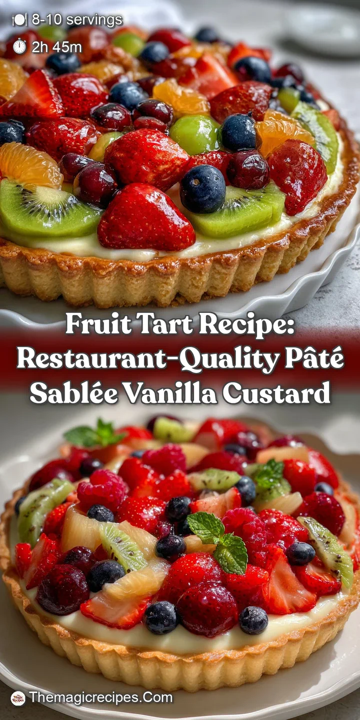Fruit Tart Recipe: Restaurant-Quality P&acirc;t&eacute; Sabl&eacute;e Vanilla Custard