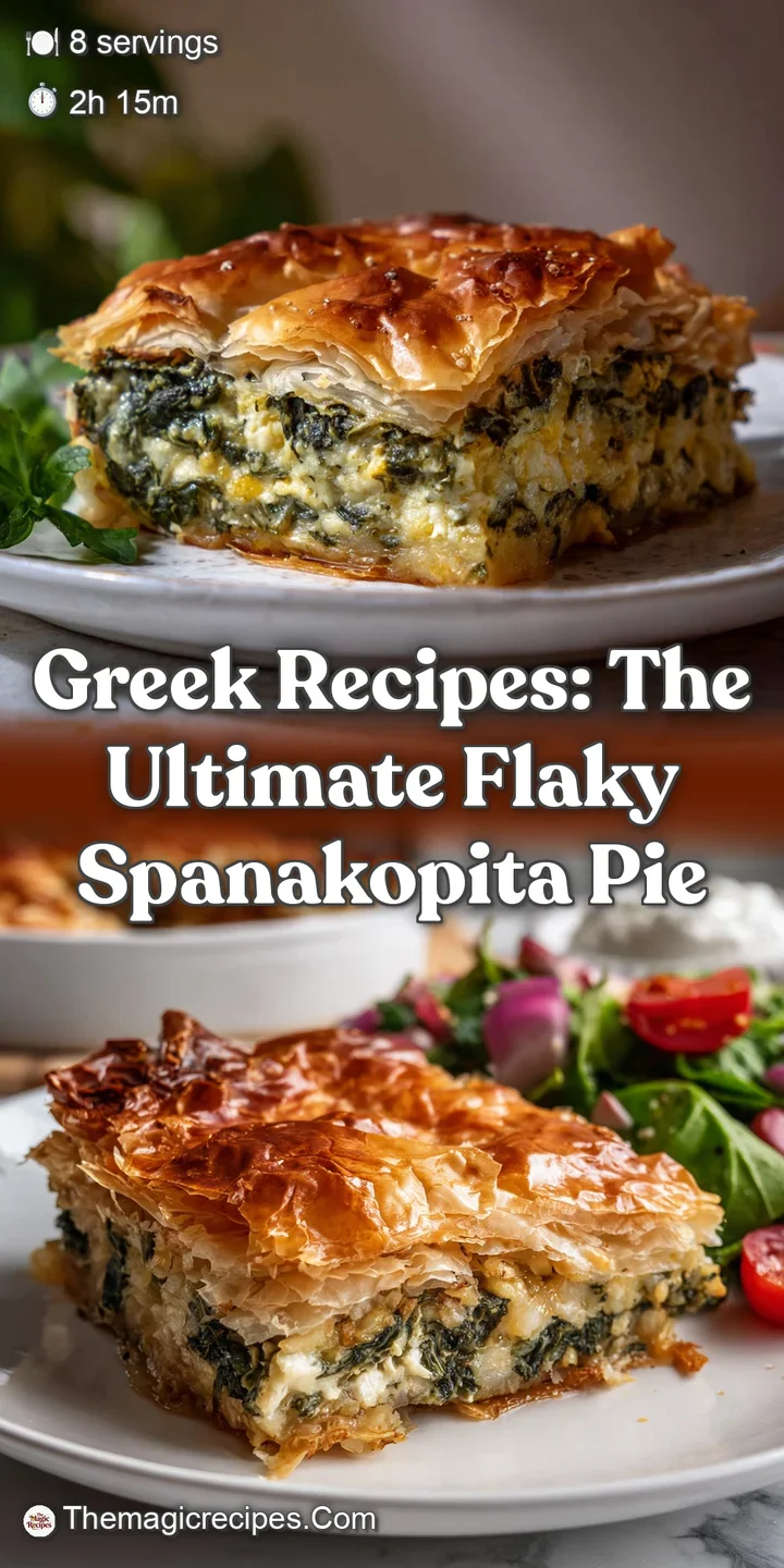 Greek Recipes: The Ultimate Flaky Spanakopita Pie