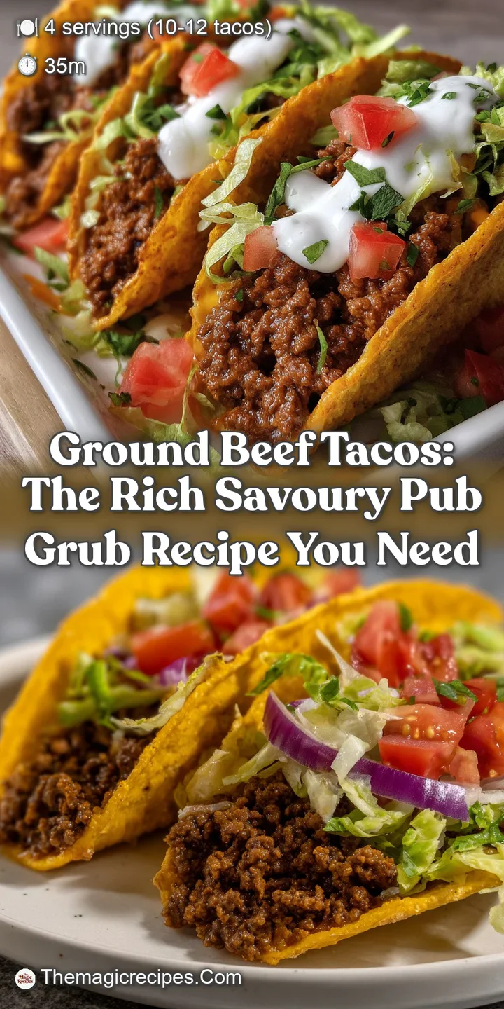 Ground Beef Tacos: The Rich Savoury Pub Grub Recipe You Need
