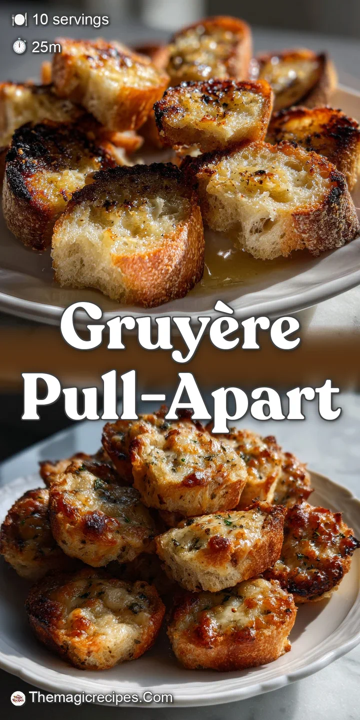 Close-up shot highlighting the textures: rough crostini, glistening olive oil, fresh green herbs, and subtly browned garli...