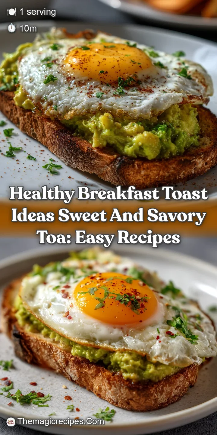 Healthy Breakfast Toast Ideas Sweet And Savory Toa: Easy Recipes