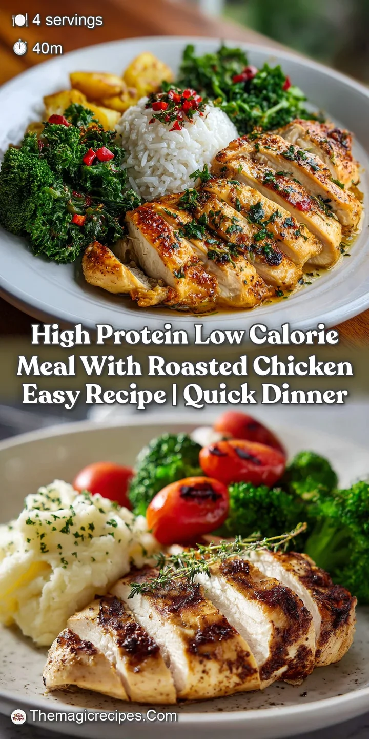 Up-close view showcasing glistening roasted chicken. Crisp skin and juicy meat hint at the zesty flavors, with a side of ...