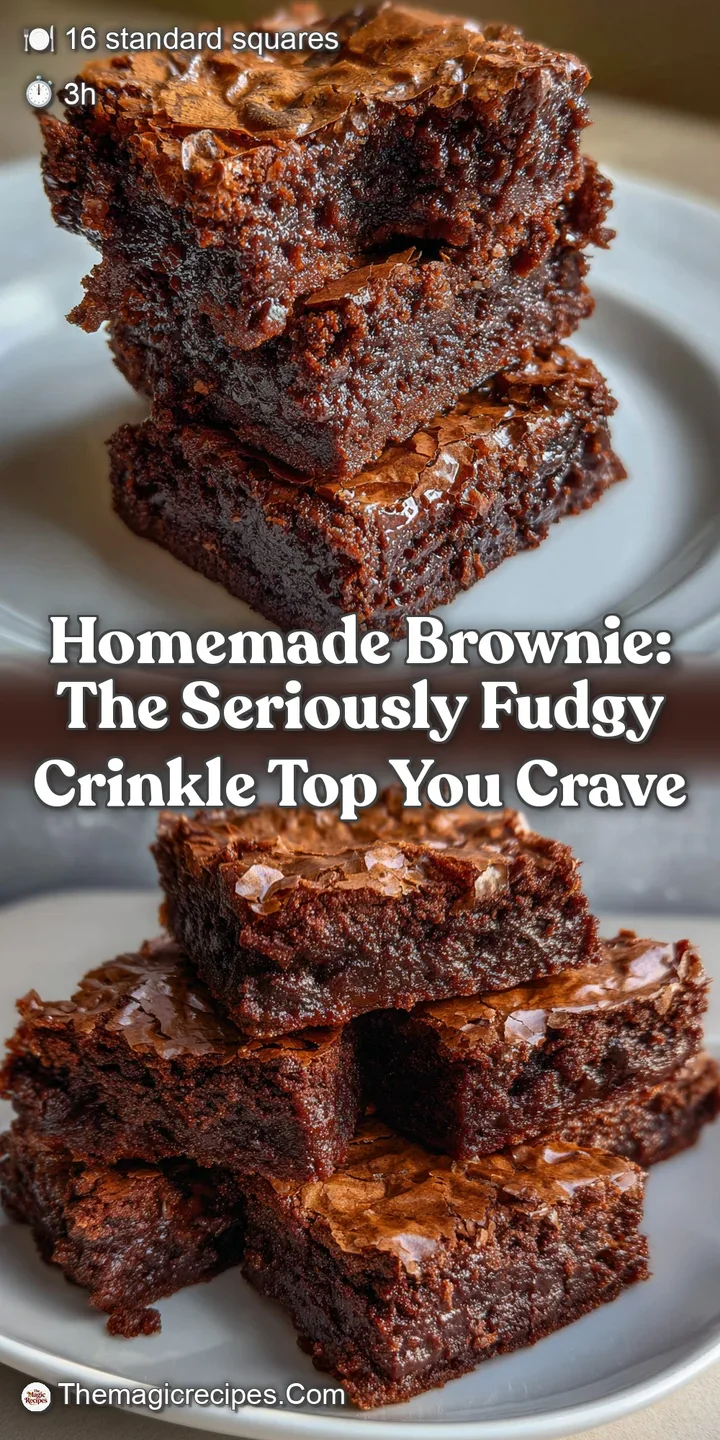 Homemade Brownie: The Seriously Fudgy Crinkle Top You Crave