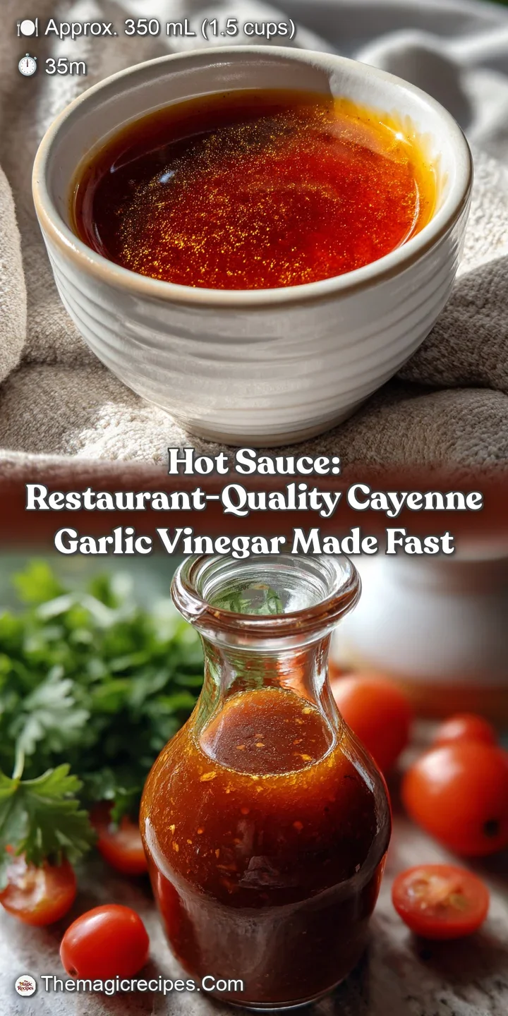 Hot Sauce: Restaurant-Quality Cayenne Garlic Vinegar Made Fast