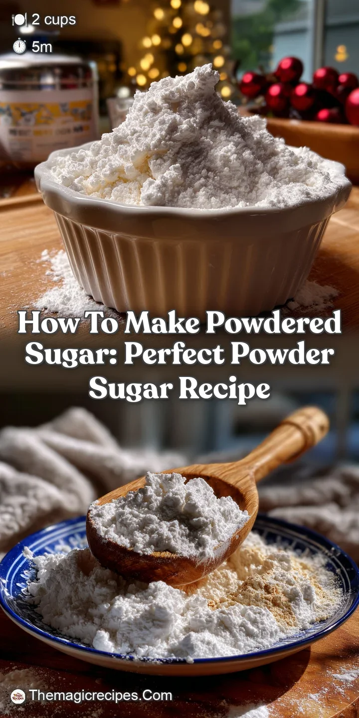How To Make Powdered Sugar: Perfect Powder Sugar Recipe