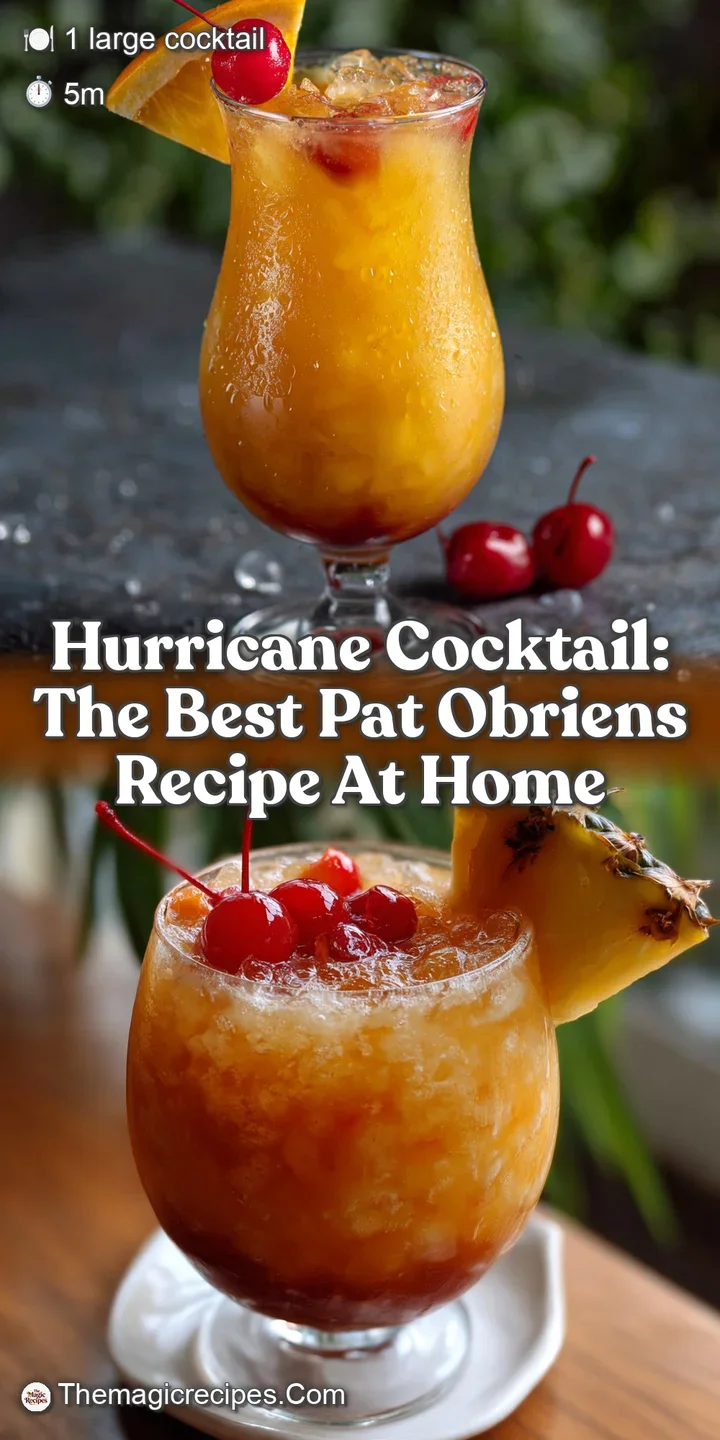 Hurricane Cocktail: The Best Pat OBriens Recipe at Home