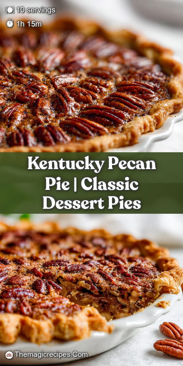 Close-up of a pecan pie slice revealing a gooey, caramelized filling studded with crunchy pecans against a backdrop of fla...