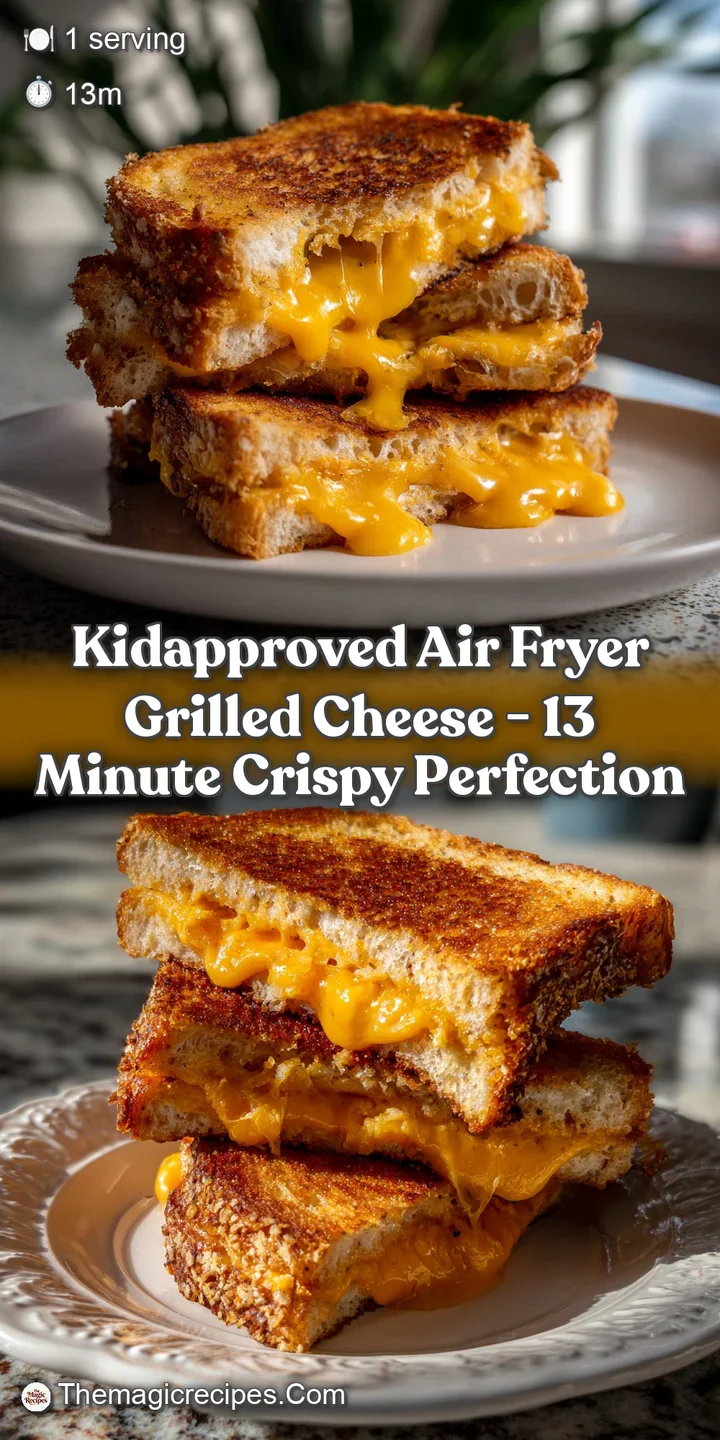 KidApproved Air Fryer Grilled Cheese - 13 Minute Crispy Perfection