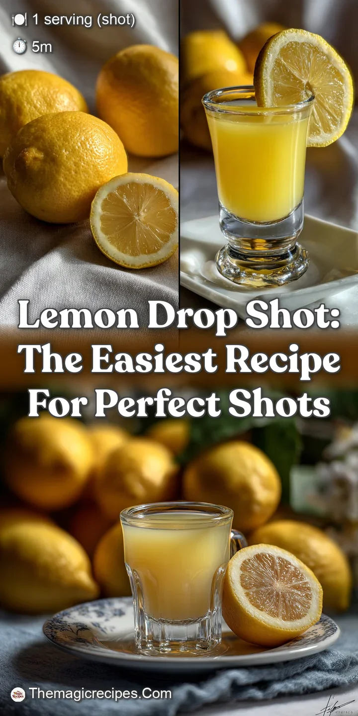 Lemon Drop Shot: The Easiest Recipe for Perfect Shots