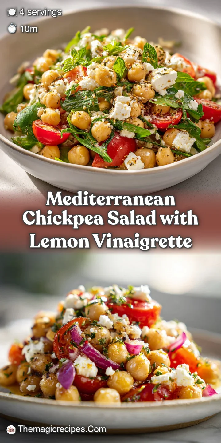 Close-up of a Mediterranean chickpea salad with juicy tomatoes, crisp cucumbers and flecks of green herbs with a glistenin...