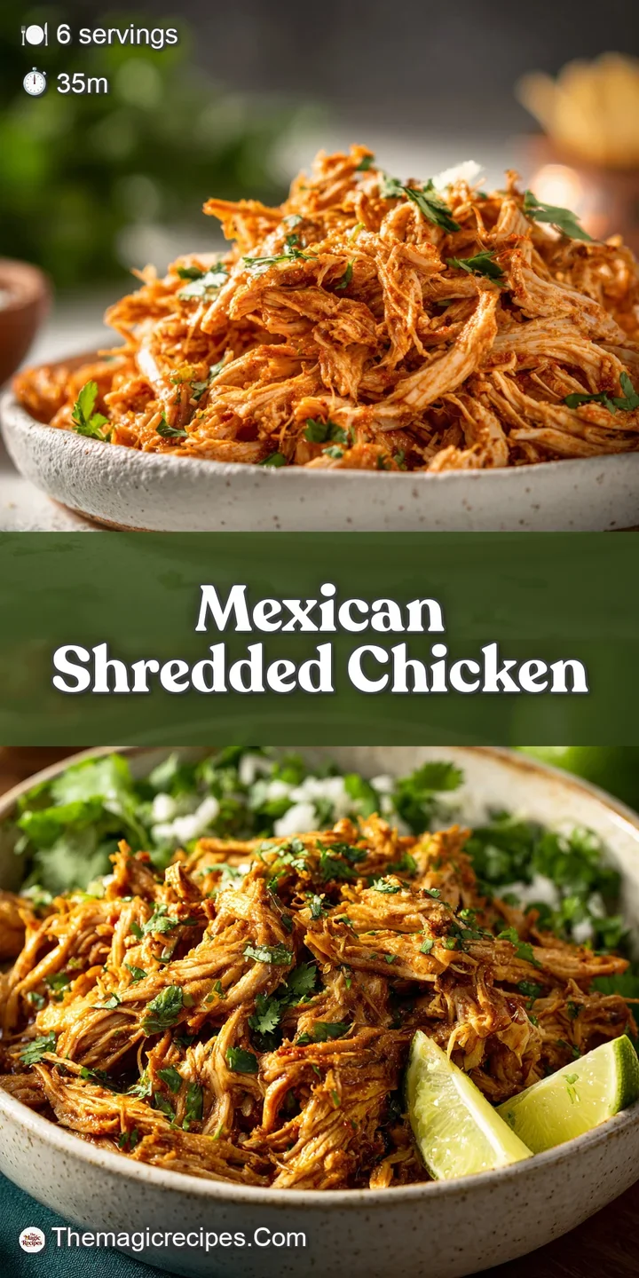 Close-up showcasing tender, juicy shredded chicken bursting with flavor, nestled on a soft tortilla with colorful toppings.