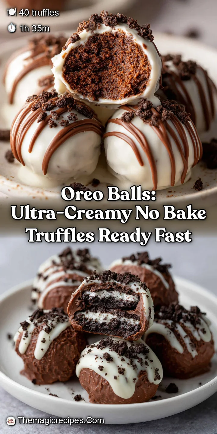 Oreo Balls: Ultra-Creamy No Bake Truffles Ready Fast