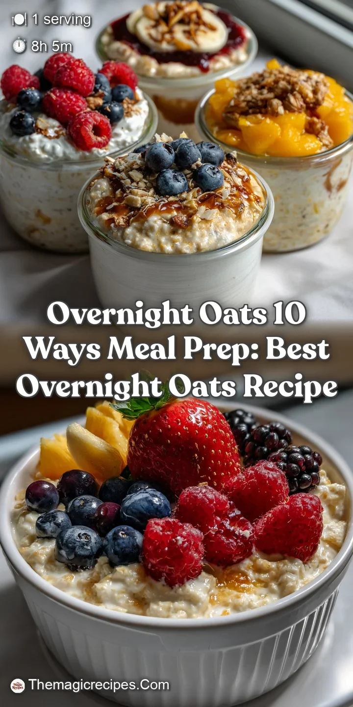 Overnight Oats 10 Ways Meal Prep: Best Overnight Oats Recipe