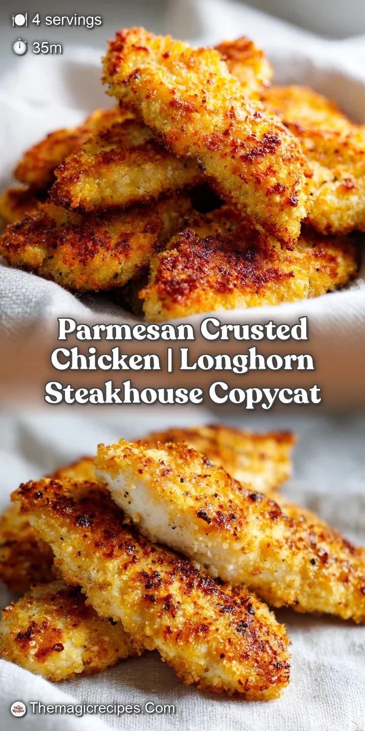 Close-up of a crunchy, golden cheese crust on juicy chicken, showing detailed textures and a hint of melted parmesan