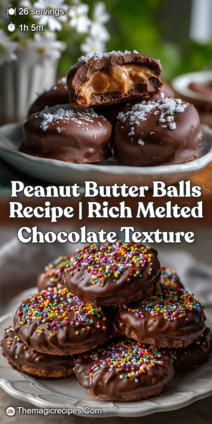 Peanut Butter Balls Recipe | Rich Melted Chocolate Texture