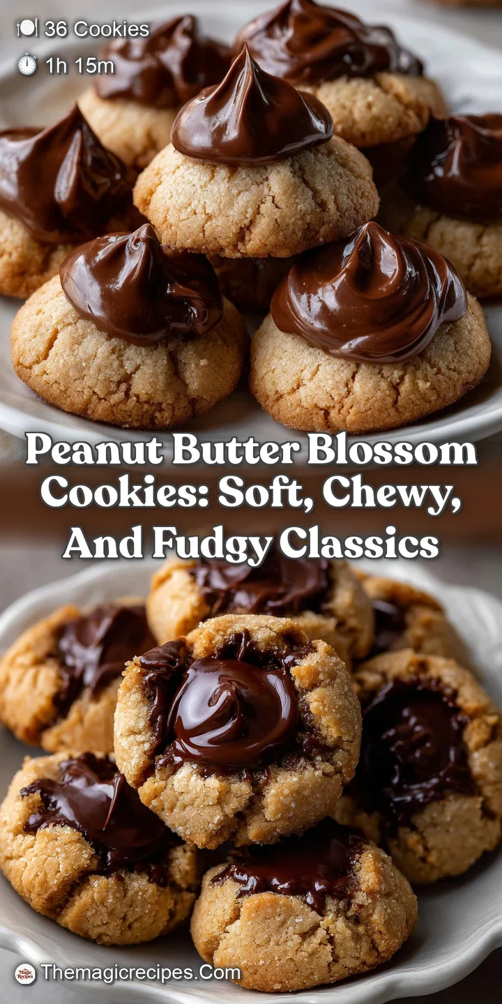 Peanut Butter Blossom Cookies: Soft Chewy and Fudgy Classics