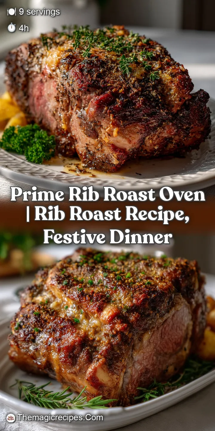 Close-up of a tender prime rib slice. Notice the juicy, pink interior, contrasted by a flavorful, deeply browned crust. Th...