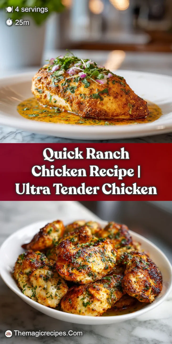 Close-up of juicy chicken with melted cheddar. Tangy ranch sauce glistens, flecked with seasonings, promising a flavorful ...