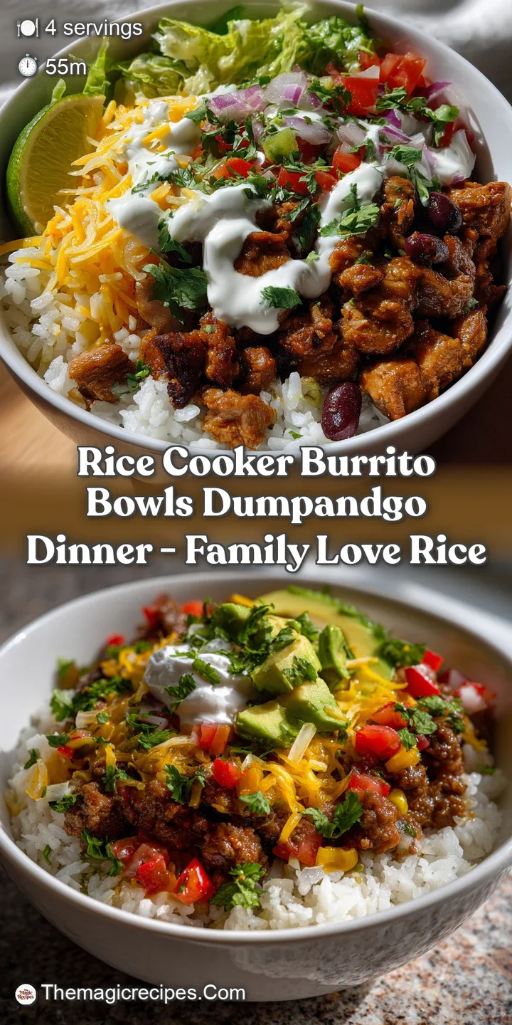 Rice Cooker Burrito Bowls DumpandGo Dinner - Family Love Rice
