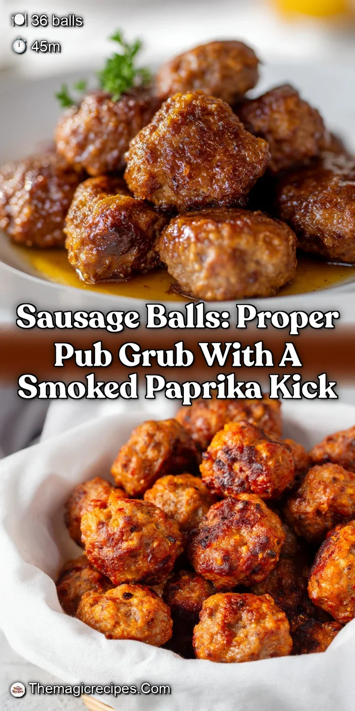 Sausage balls: Proper Pub Grub with a Smoked Paprika Kick