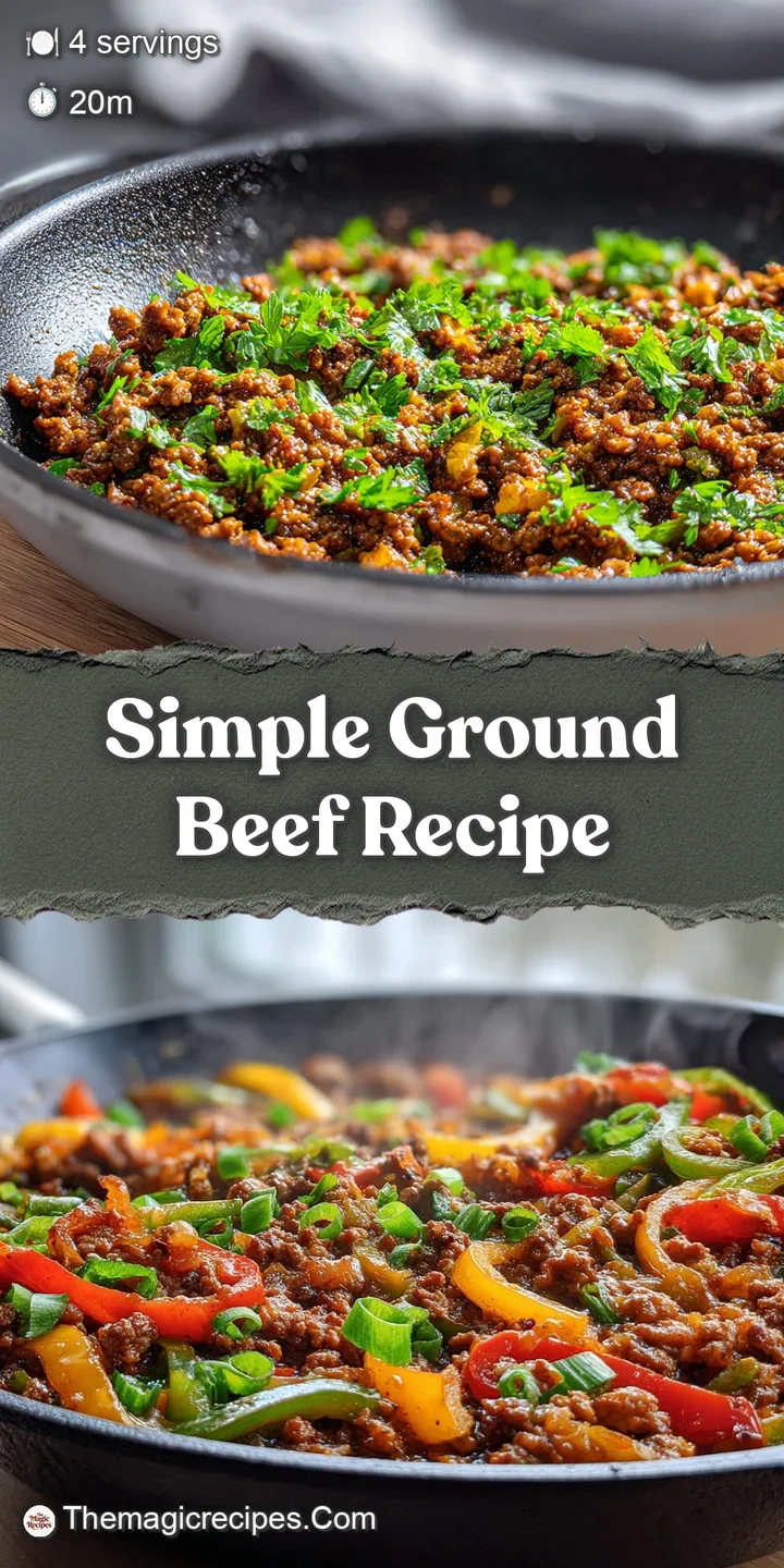 Close-up showcases the seasoned ground beef, glistening with savory juices, with flecks of red pepper adding a hint of spice.