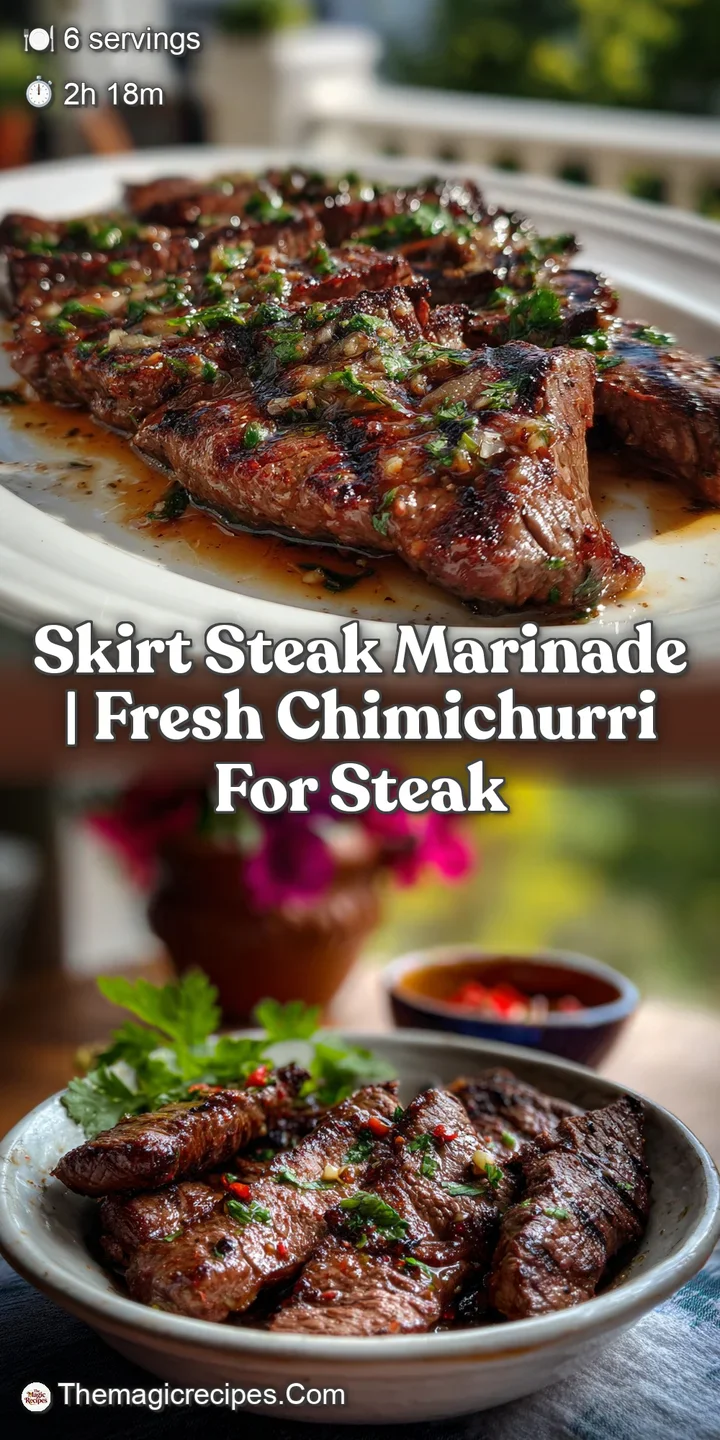 Skirt Steak Marinade | Fresh Chimichurri For Steak