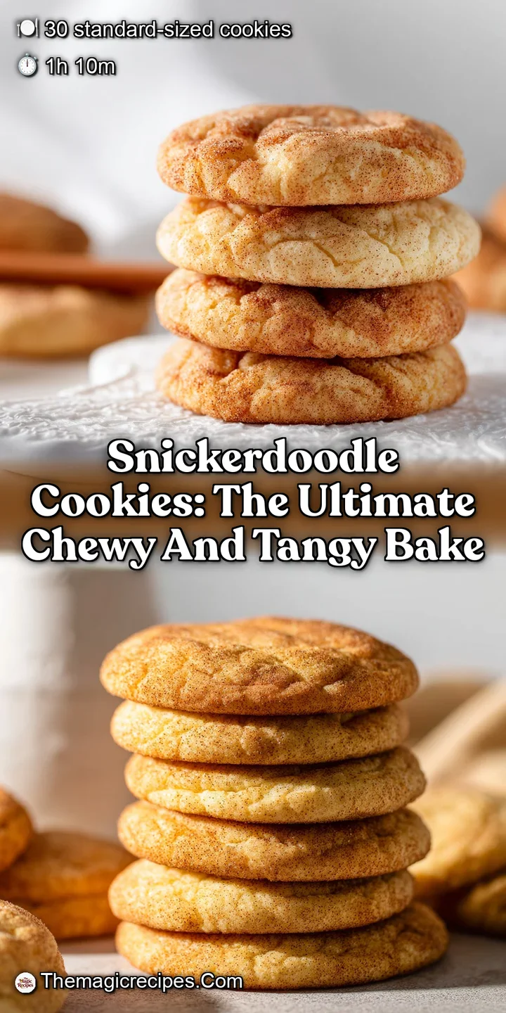 Snickerdoodle Cookies: The Ultimate Chewy and Tangy Bake