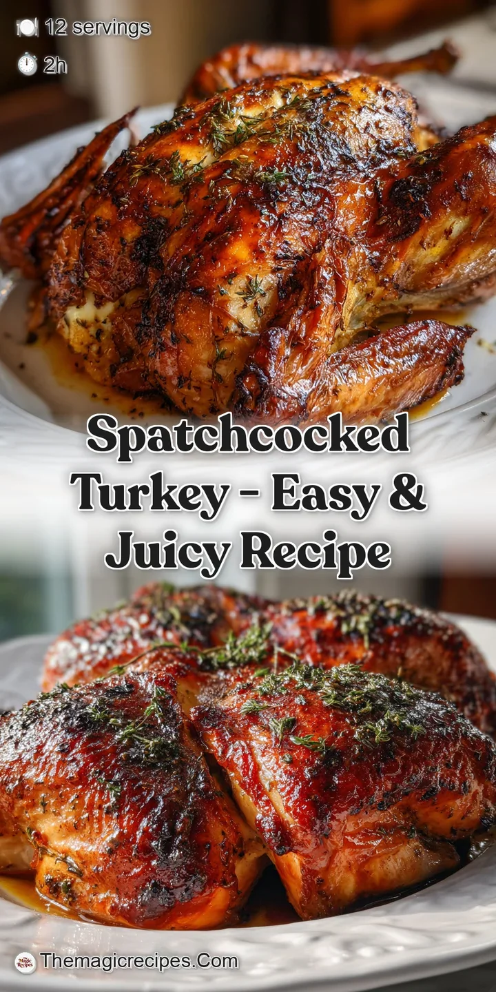 Close-up of caramelized turkey skin with flecks of herbs. Notice the moist, juicy texture and golden color, straight from ...