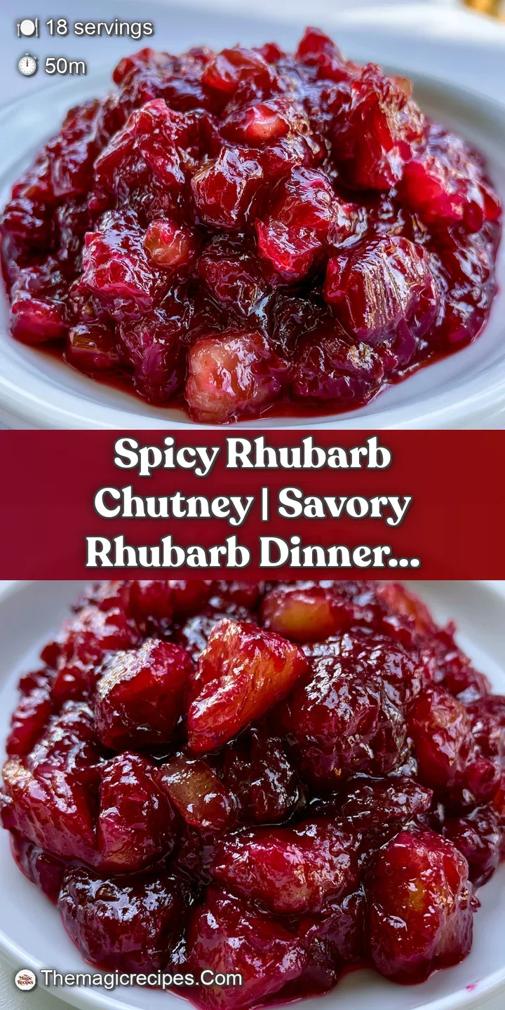 Macro shot of glistening ruby-red fruit pieces suspended in a thick, syrupy glaze with visible spice seeds.