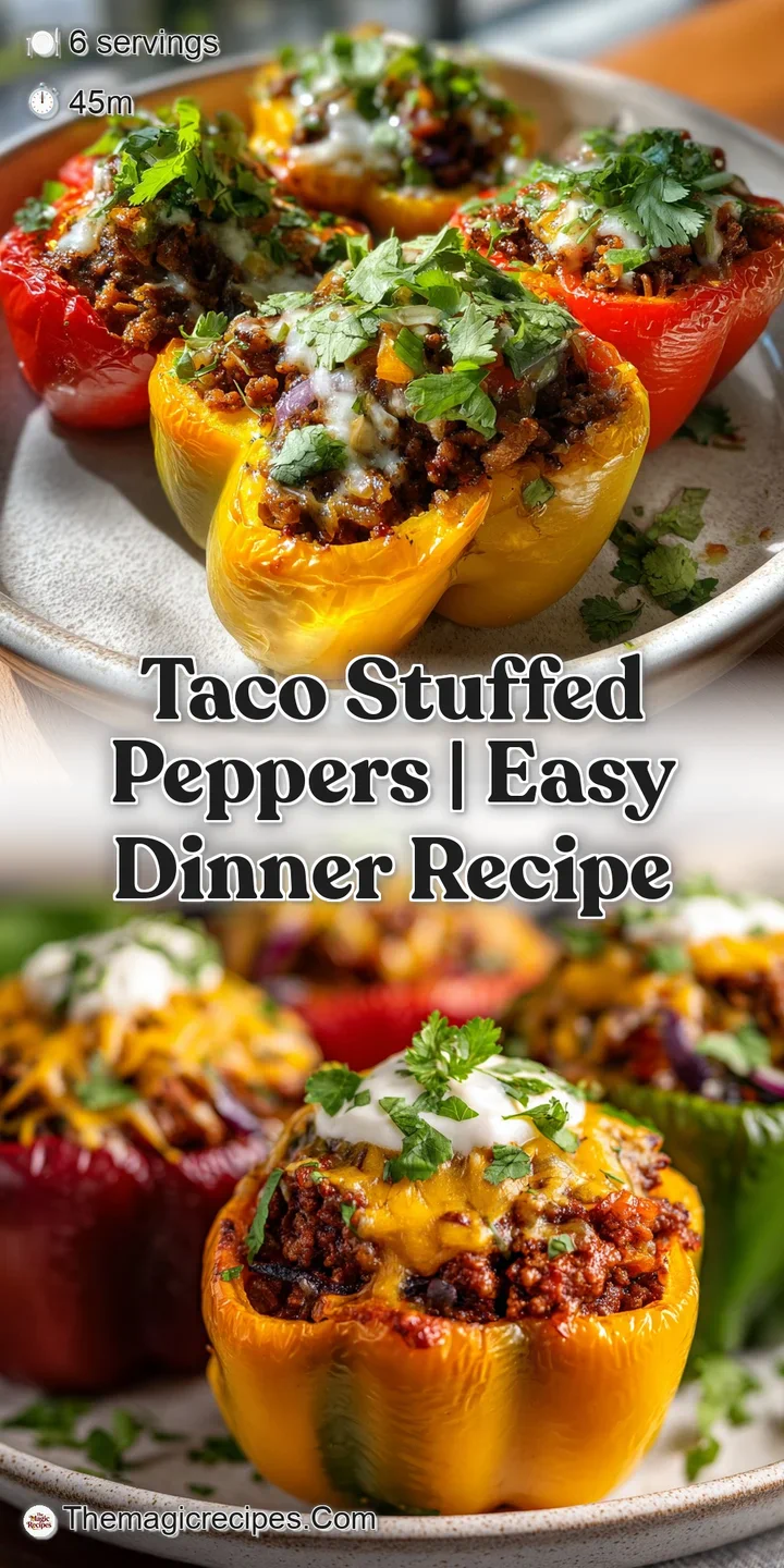 Close-up of a juicy taco-stuffed pepper, showcasing the texture of the seasoned meat and melted cheese, a tempting and fla...