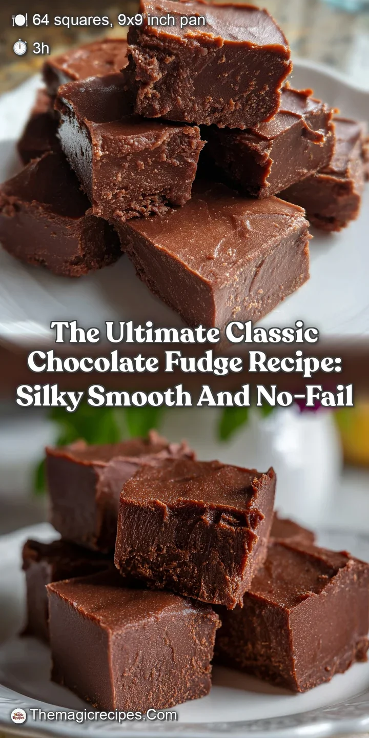 The Ultimate Classic Chocolate Fudge Recipe: Silky Smooth and No-Fail