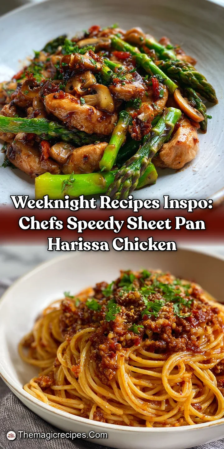 Weeknight Recipes Inspo: Chefs Speedy Sheet Pan Harissa Chicken