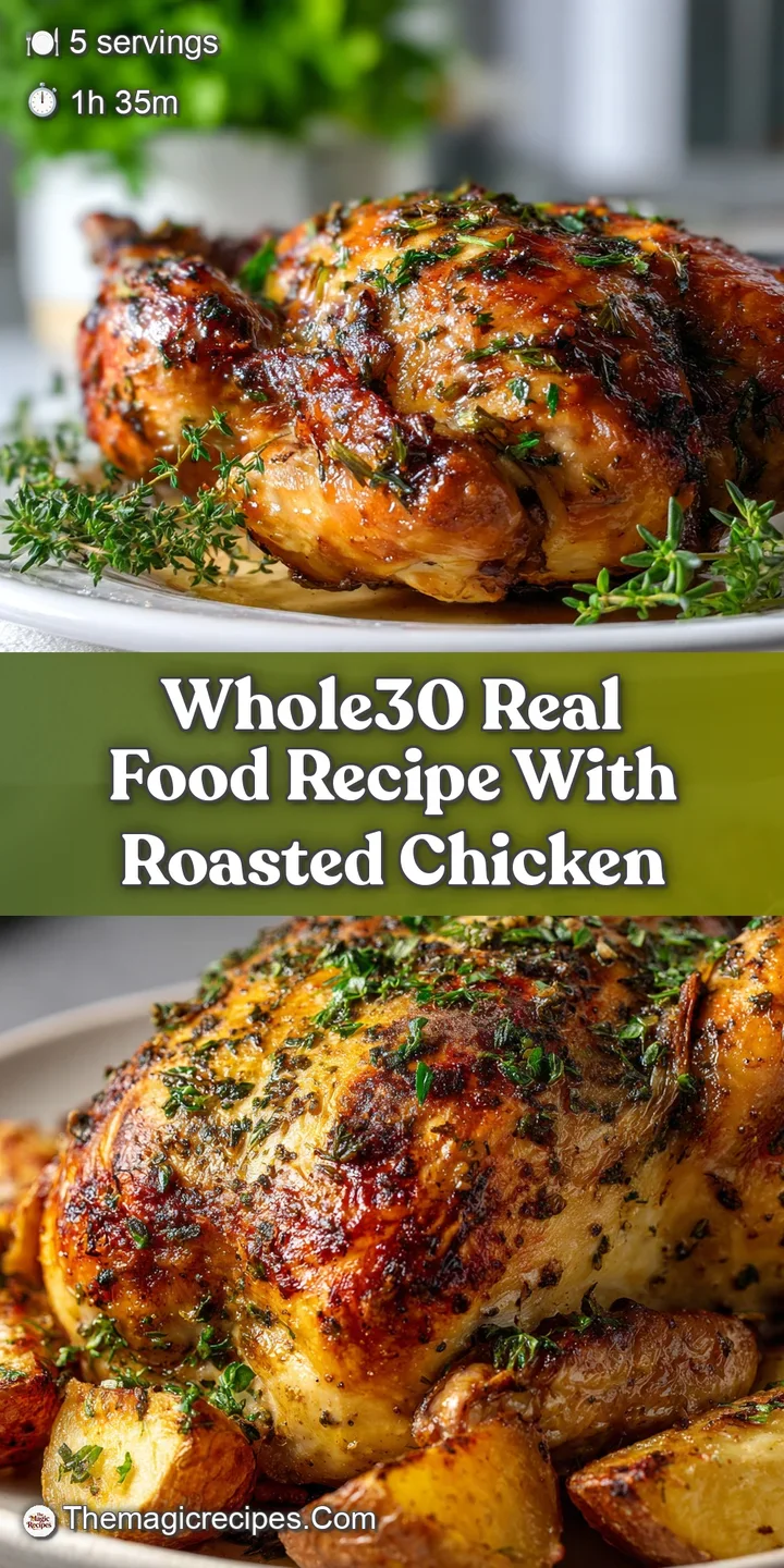 Close-up of juicy, roasted chicken glistening with natural juices, showing crispy skin and tender meat, promising a delici...