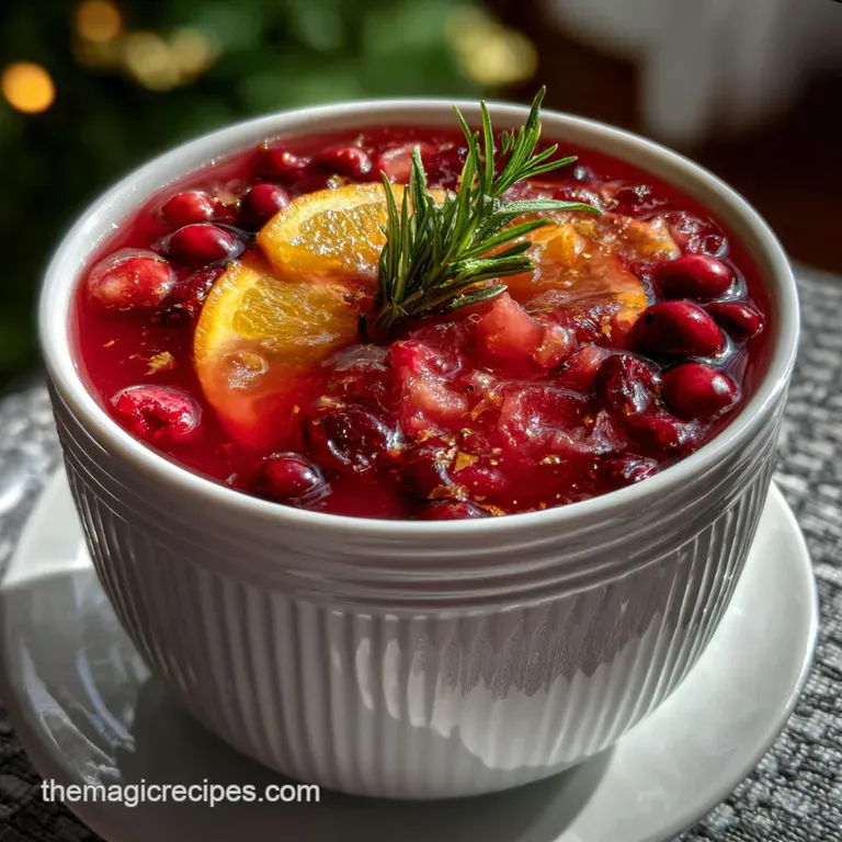 Cranberry Orange Christmas Punch: Your 10 Minute Miracle presentation