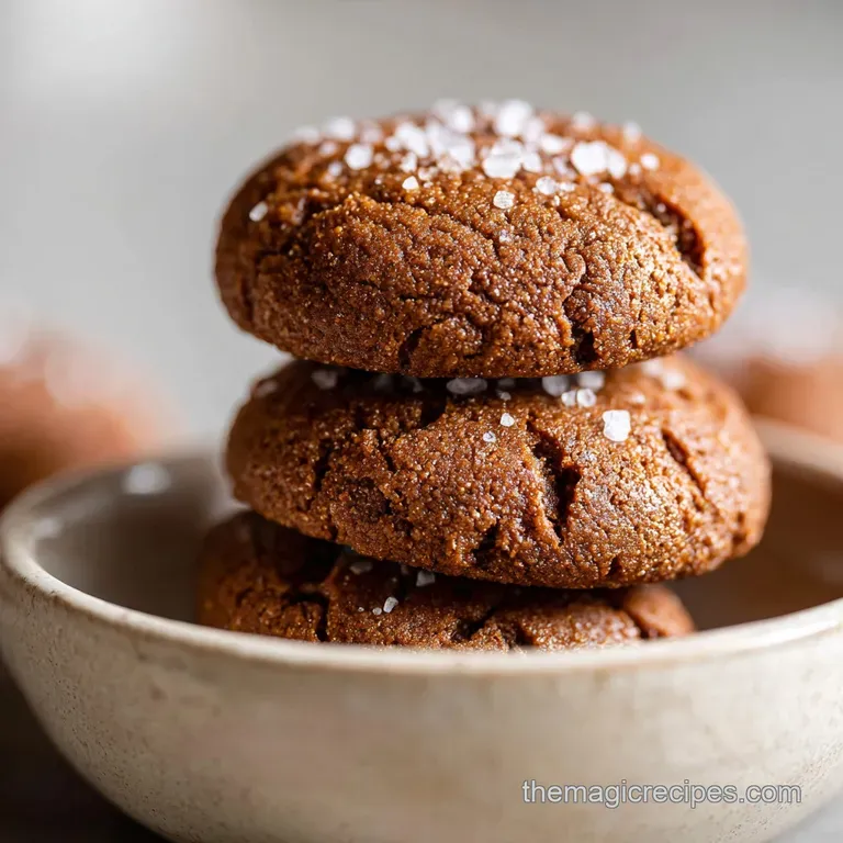 3-Ingredient Peanut Butter Cookie with Sea Salt