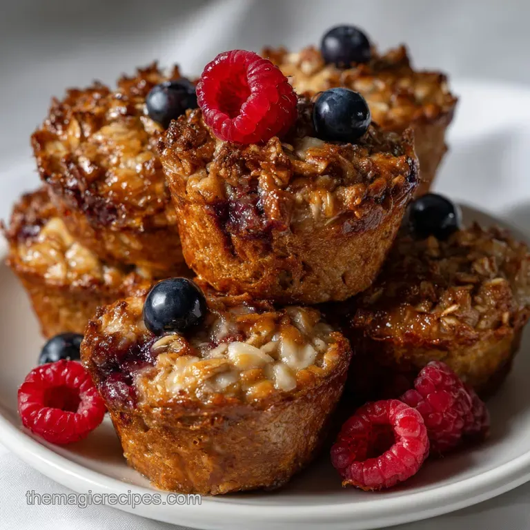6 Baked Oatmeal Muffins One Batter Mastery presentation
