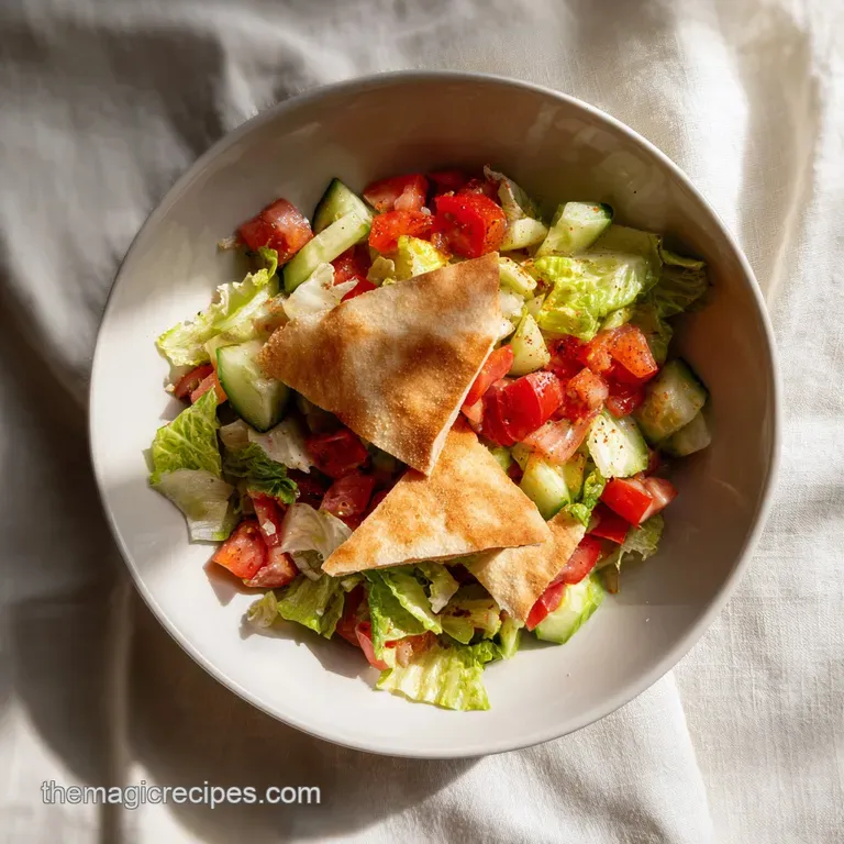 Authentic Lebanese Fattoush: Zesty and Fresh